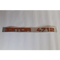 Zetor - Hood decal - Sticker - " ZETOR 4712 " 4712-5301 3711-5301