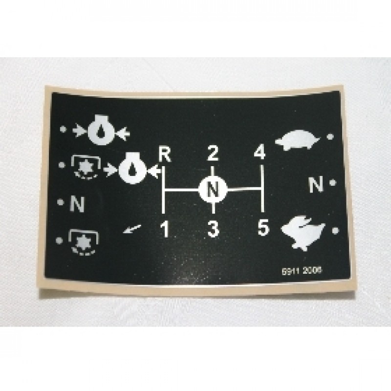 Zetor Sticker - shifting diagram - Gearing scheme 59112006 Parts » Agrapoint 