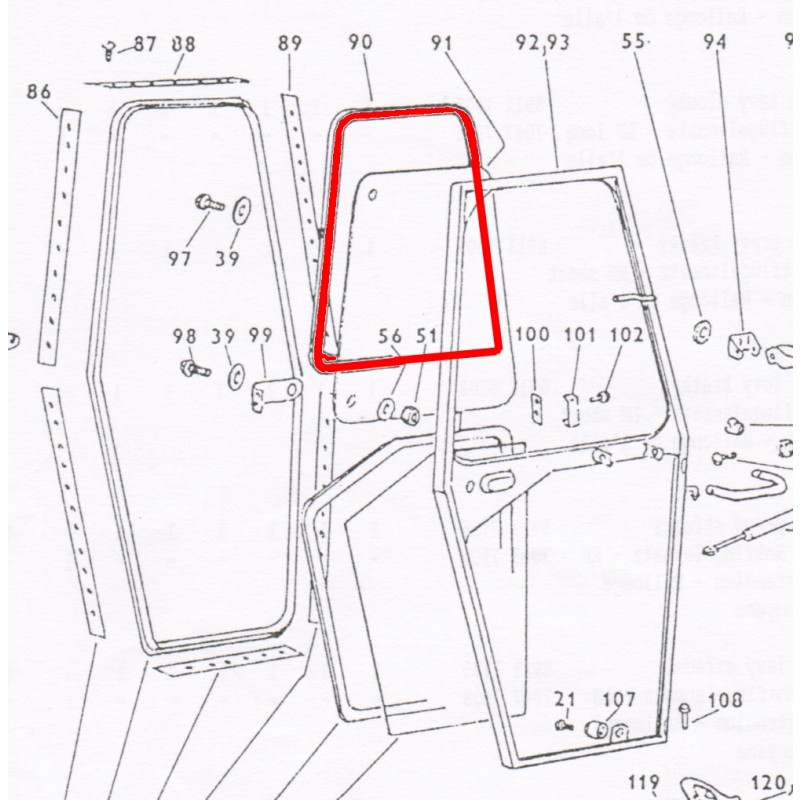 Zetor UR1 Scheibengummi 60117962 Ersatzteile » Agrapoint 