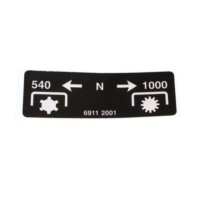 Zetor Sticker - PTO shaft plate - PTO shaft label 69112001 Parts » Agrapoint 