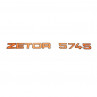 Zetor Inscription - Side lettering - " ZETOR 5745 " 57455301 Parts » Agrapoint 
